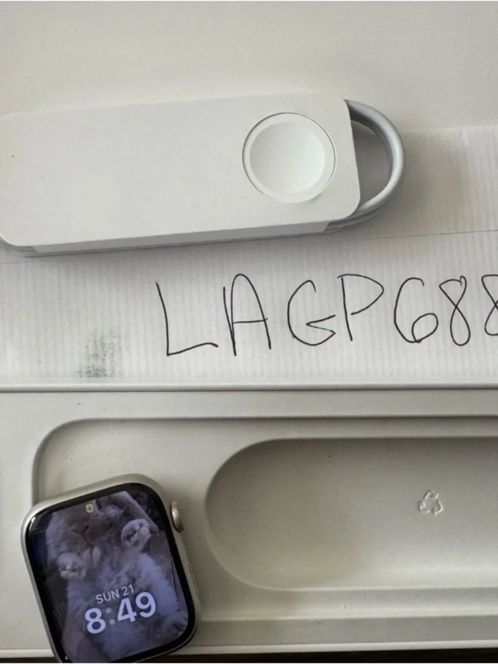 Apple Watch Series 7 | 45 mm | Starlight Casing with English Lavender Watchbands